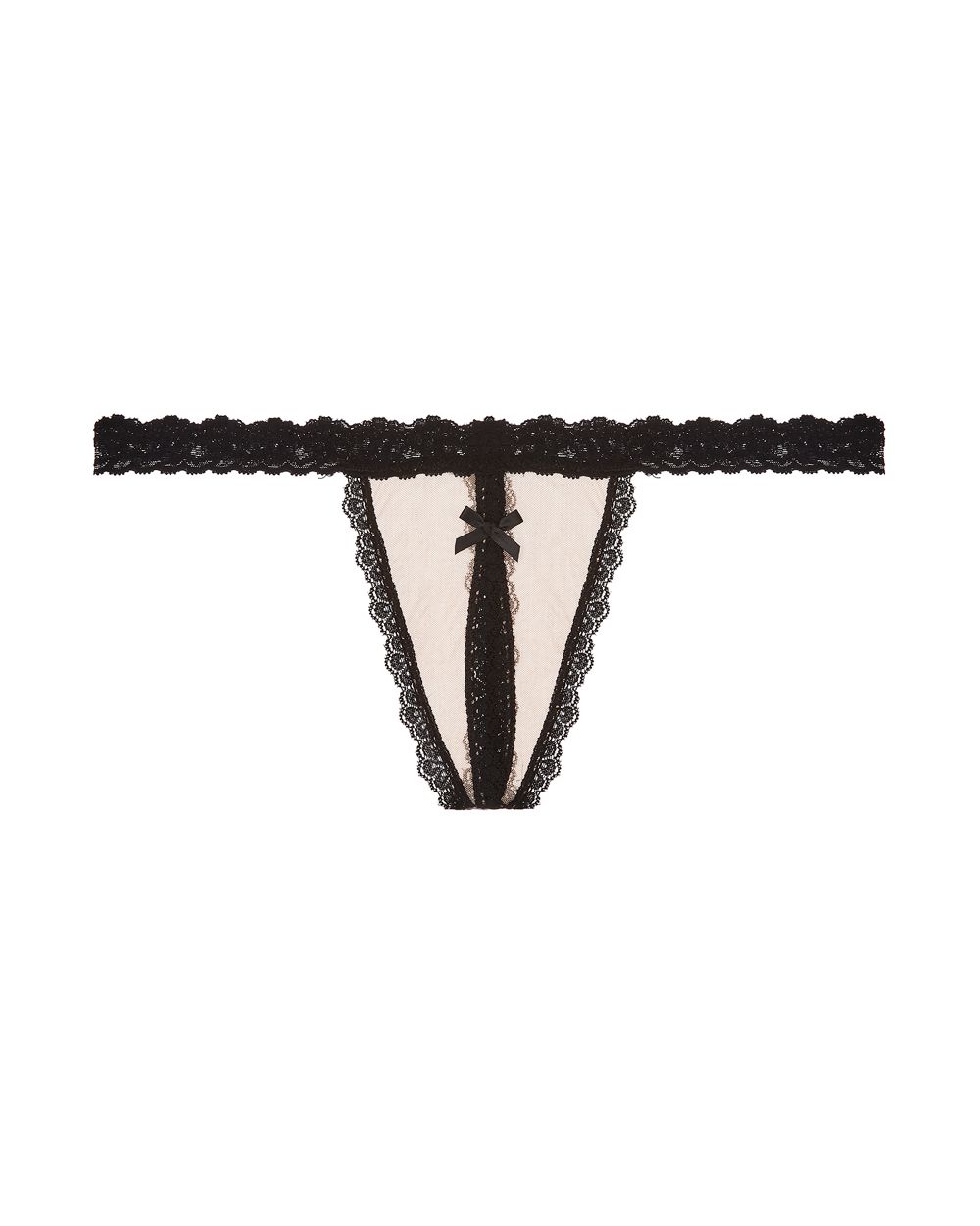 Hanky Panky Racy Nude Illusion Crotchless G-String