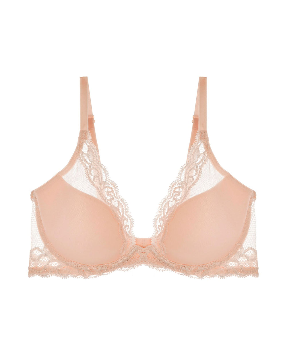 Natori Feathers Contour Plunge Bra in pink