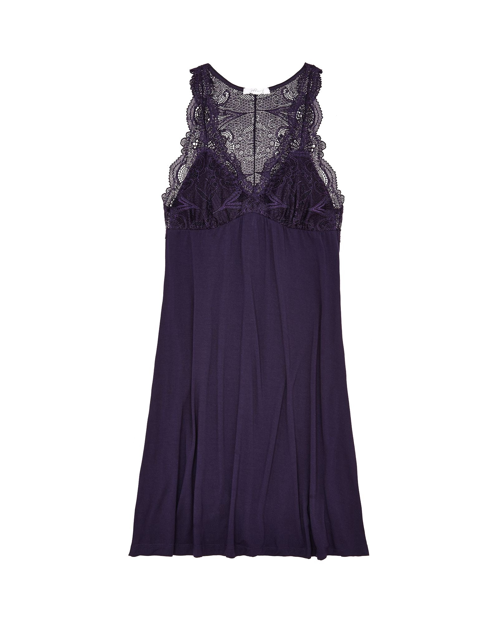 Fleur't Lace T-Back Tank Dress in purple