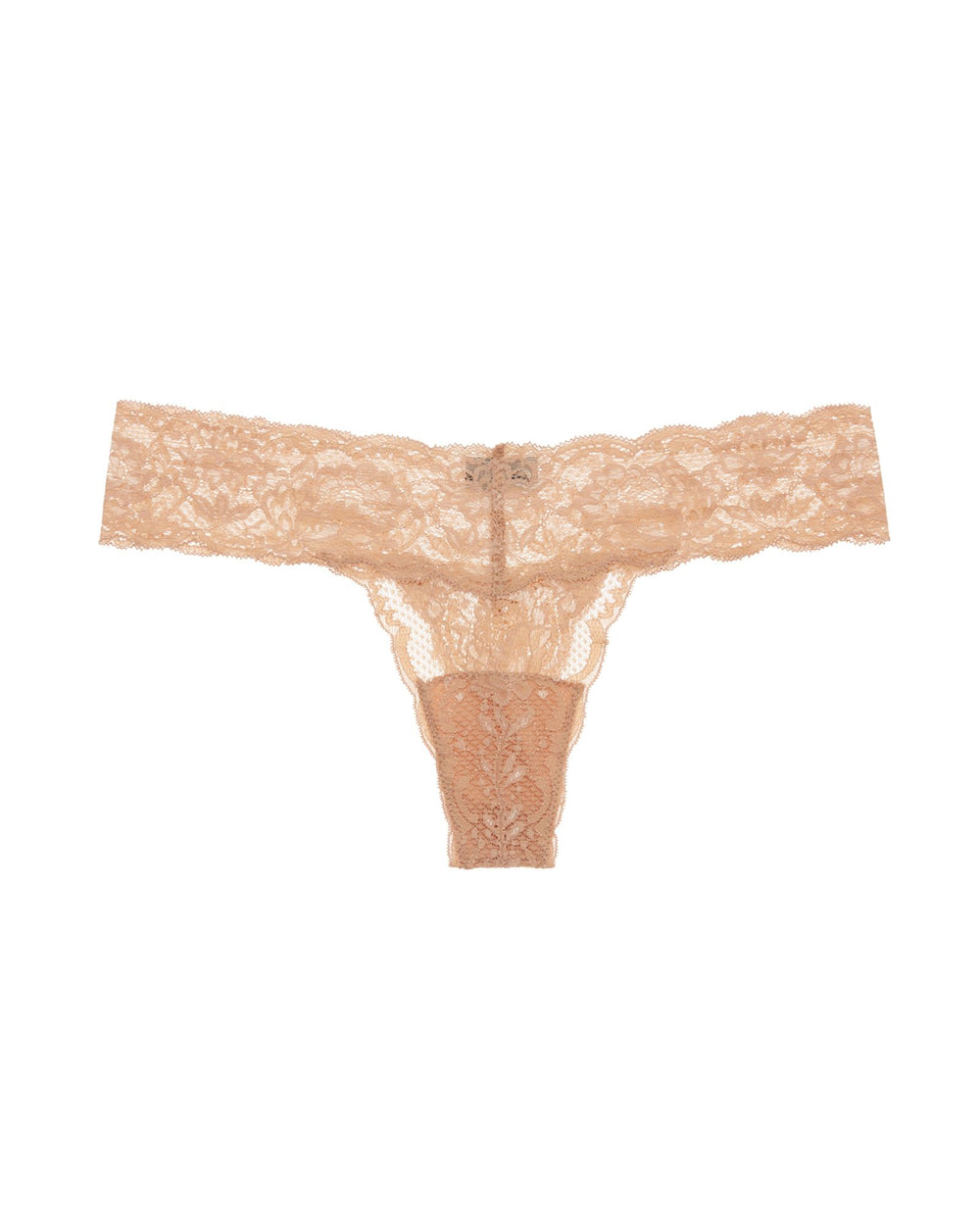 Cosabella Never Say Never Cutie Low Rise Thong (Rolled) in beige