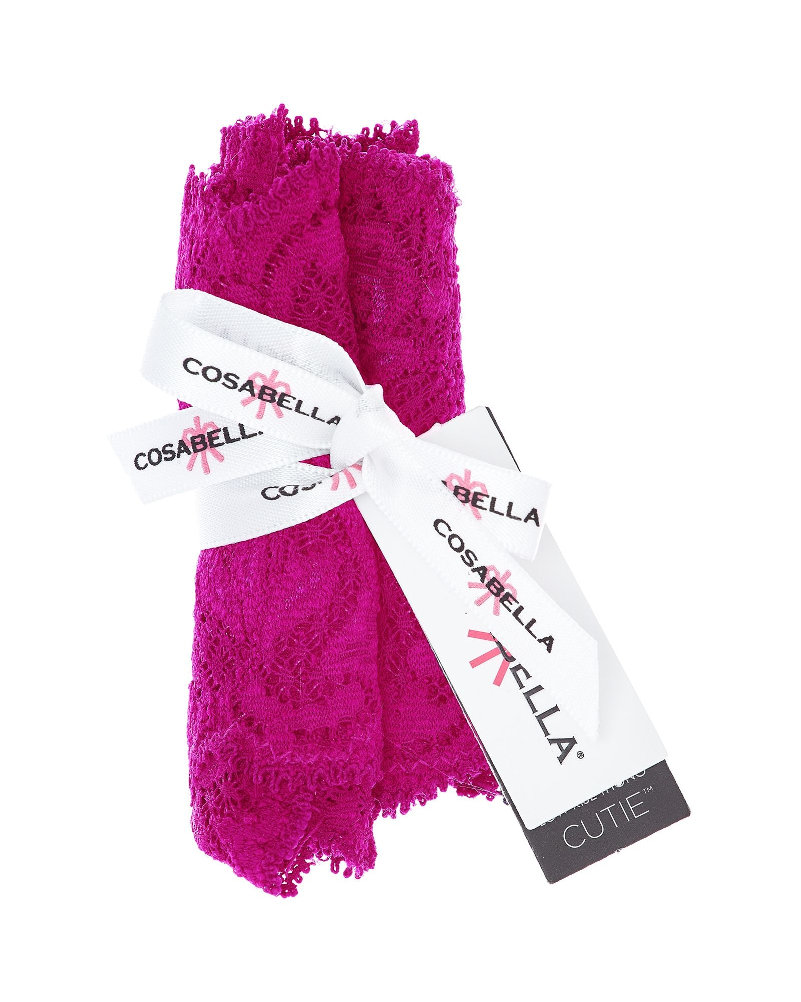 Cosabella Never Say Never Cutie Low Rise Thong in pink