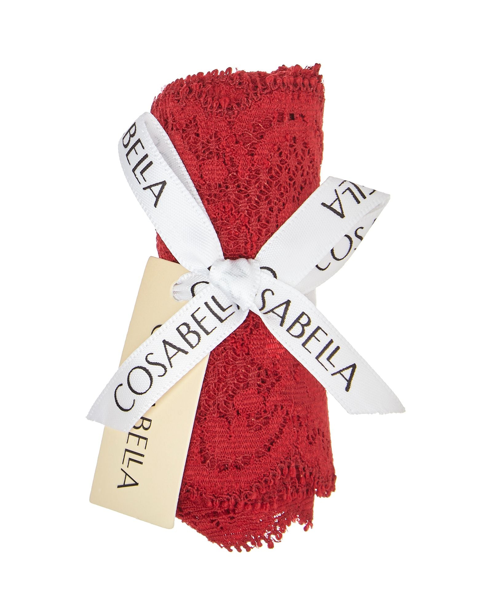 Cosabella Never Say Never Cutie Low Rise Thong in red