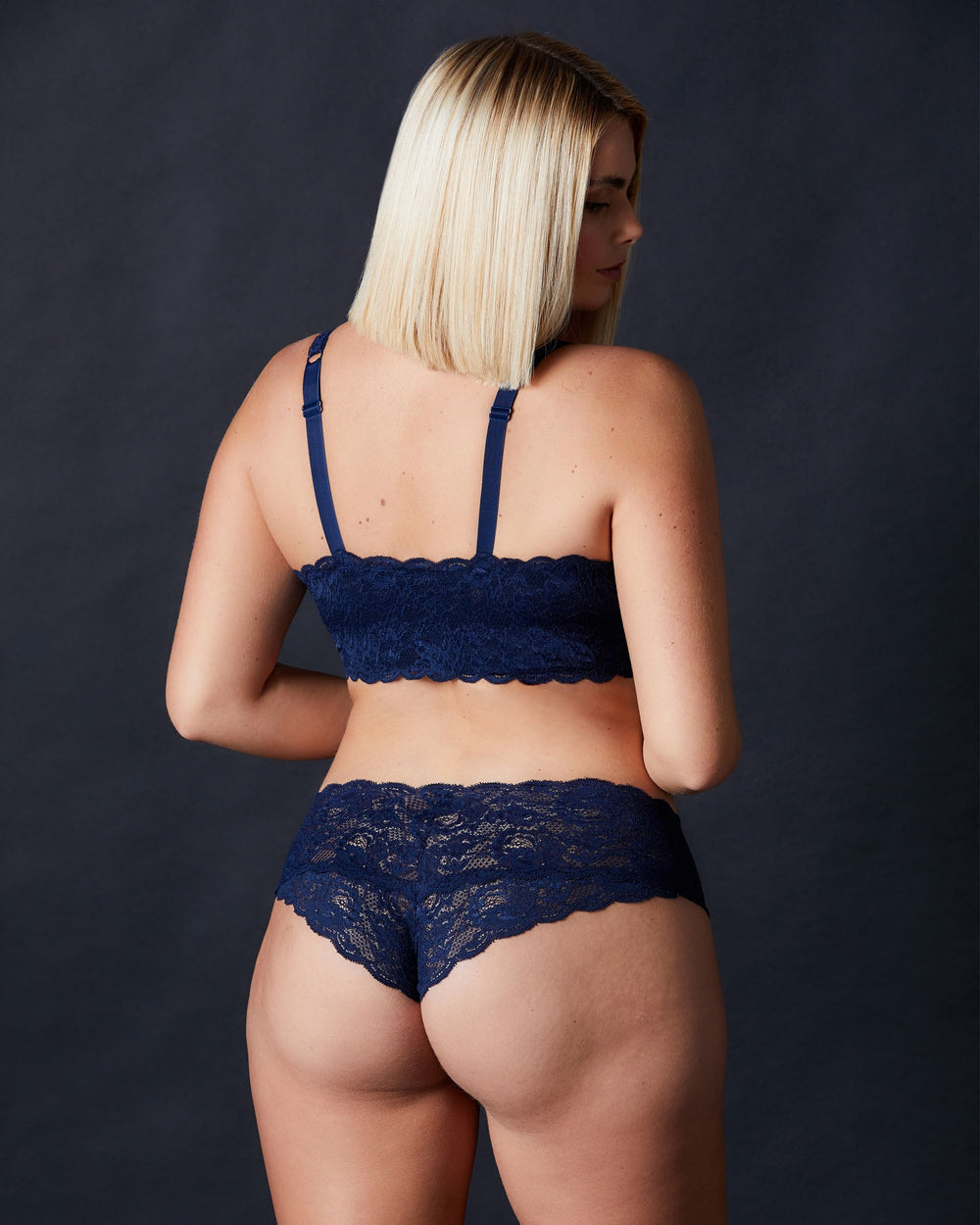 Cosabella Never Say Never Hottie Low Rise Hotpants in blue