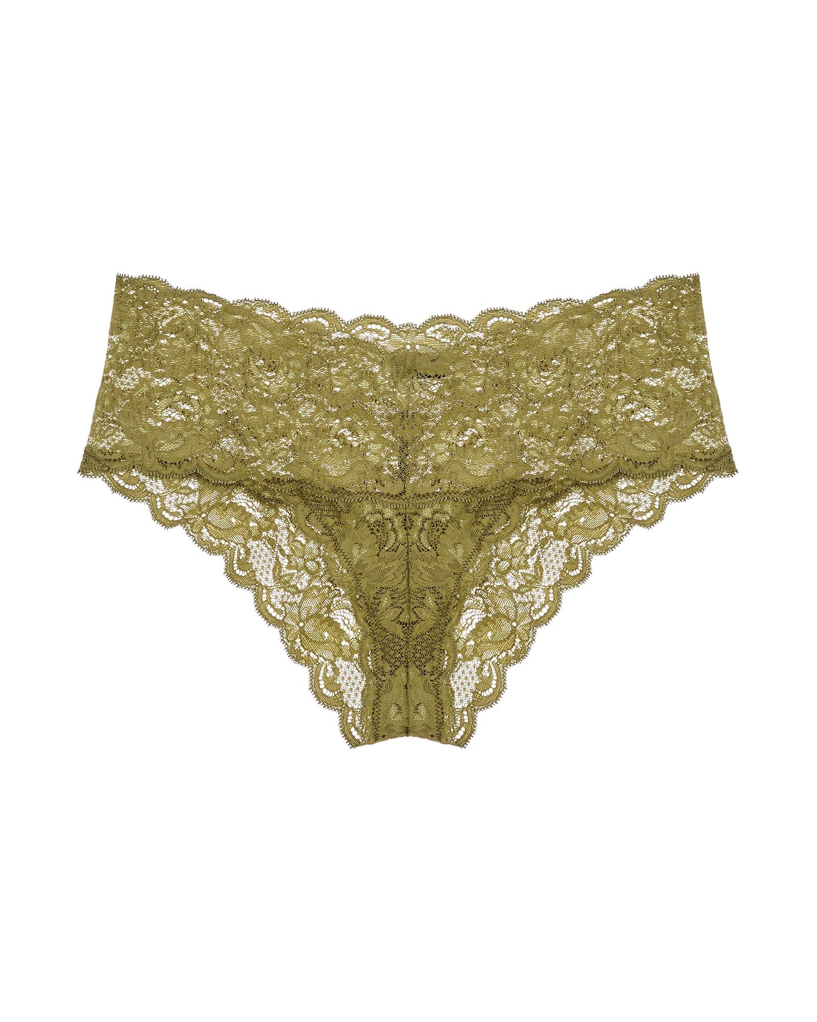 Cosabella Never Say Never Hottie Low Rise Hotpants in green