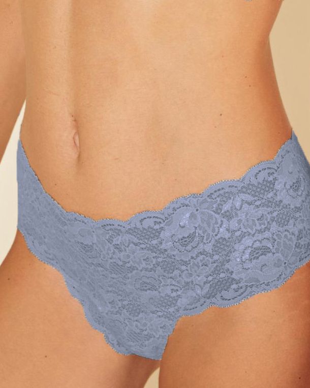 Cosabella Never Say Never Hottie Low Rise Hotpants in blue