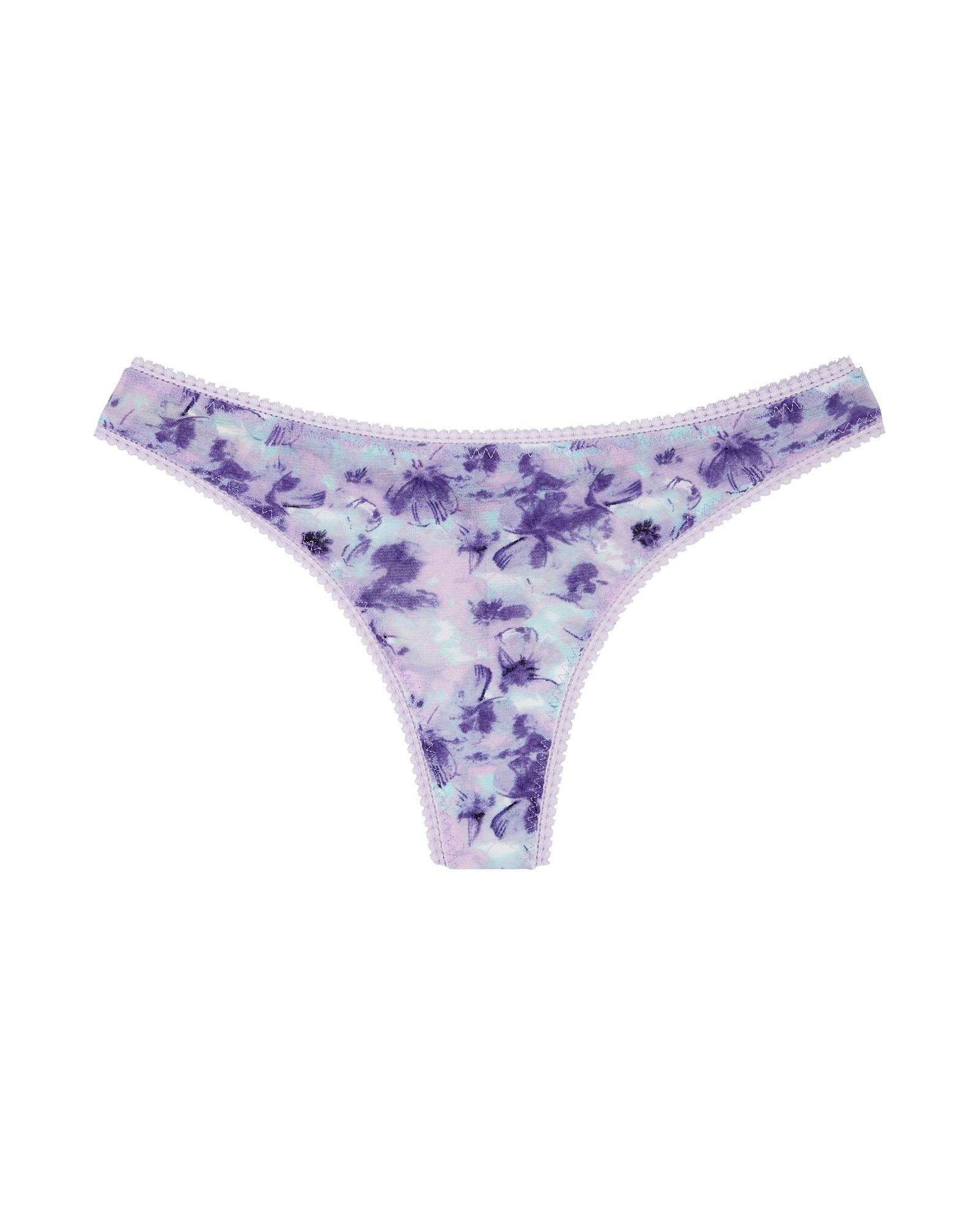 OnGossamer Triple Mesh Hip G Thong in purple