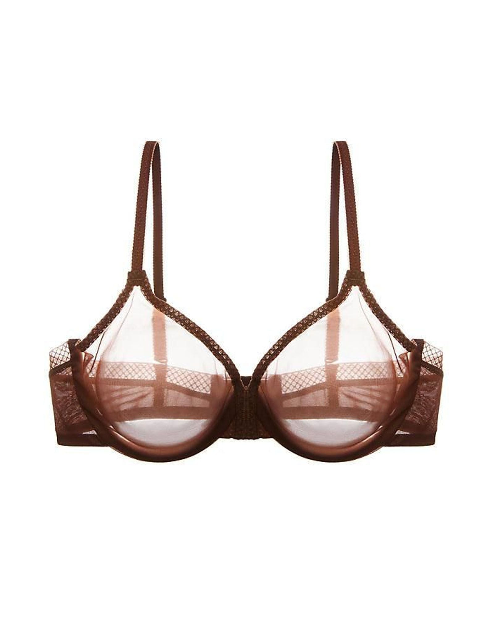 Gossard Glossies Moulded Bra in brown
