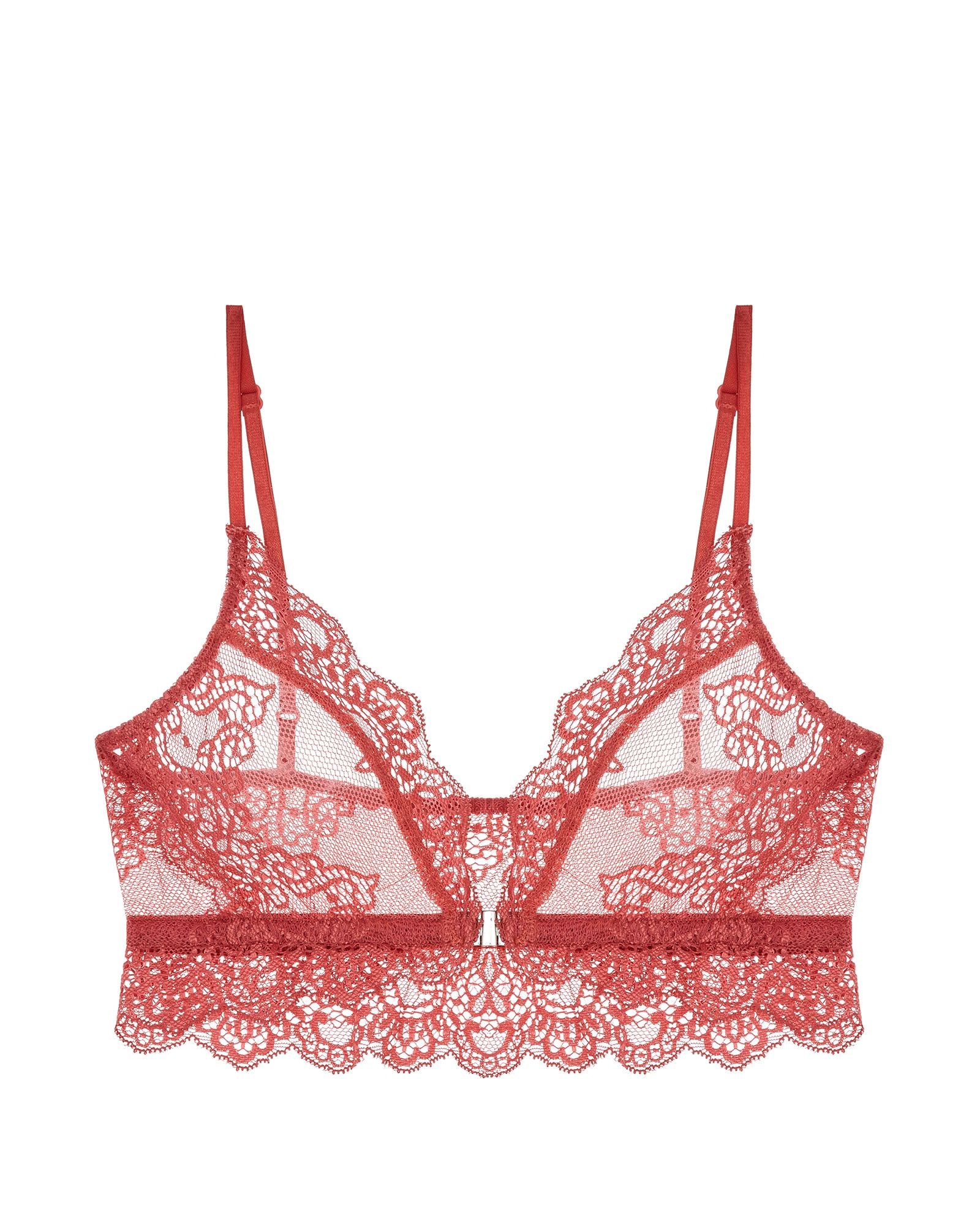 Only Hearts So Fine with Lace Bralette in pink