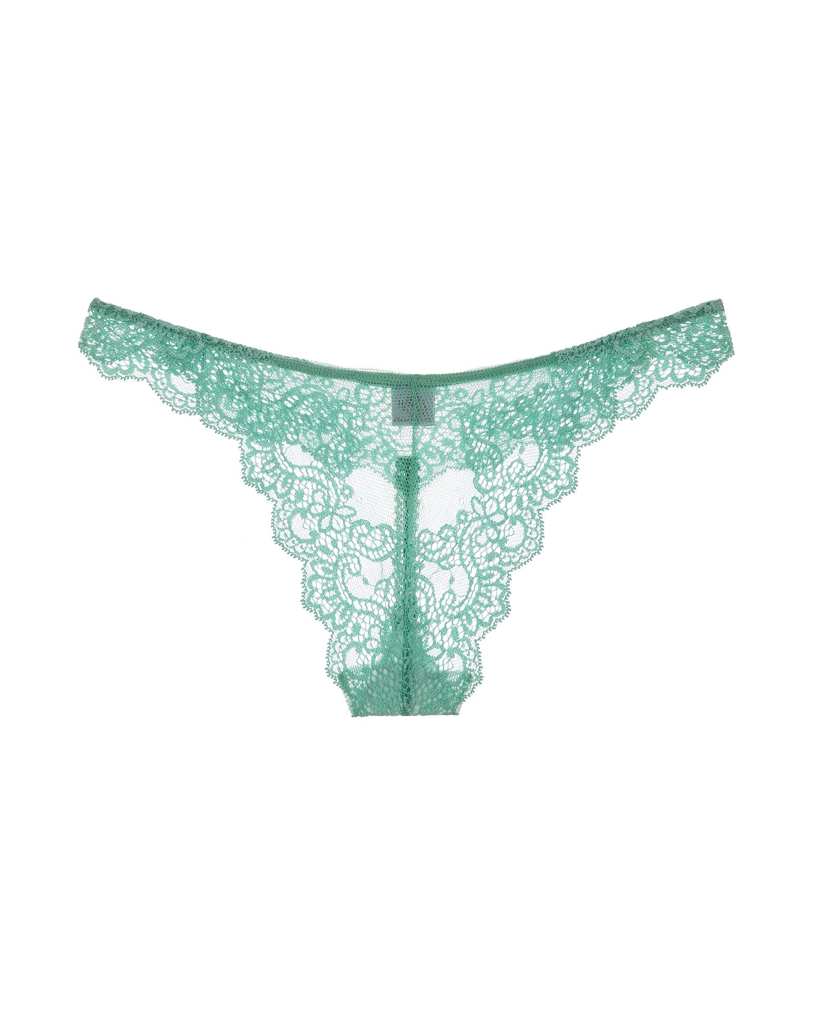 Only Hearts So Fine with Lace Thong in blue