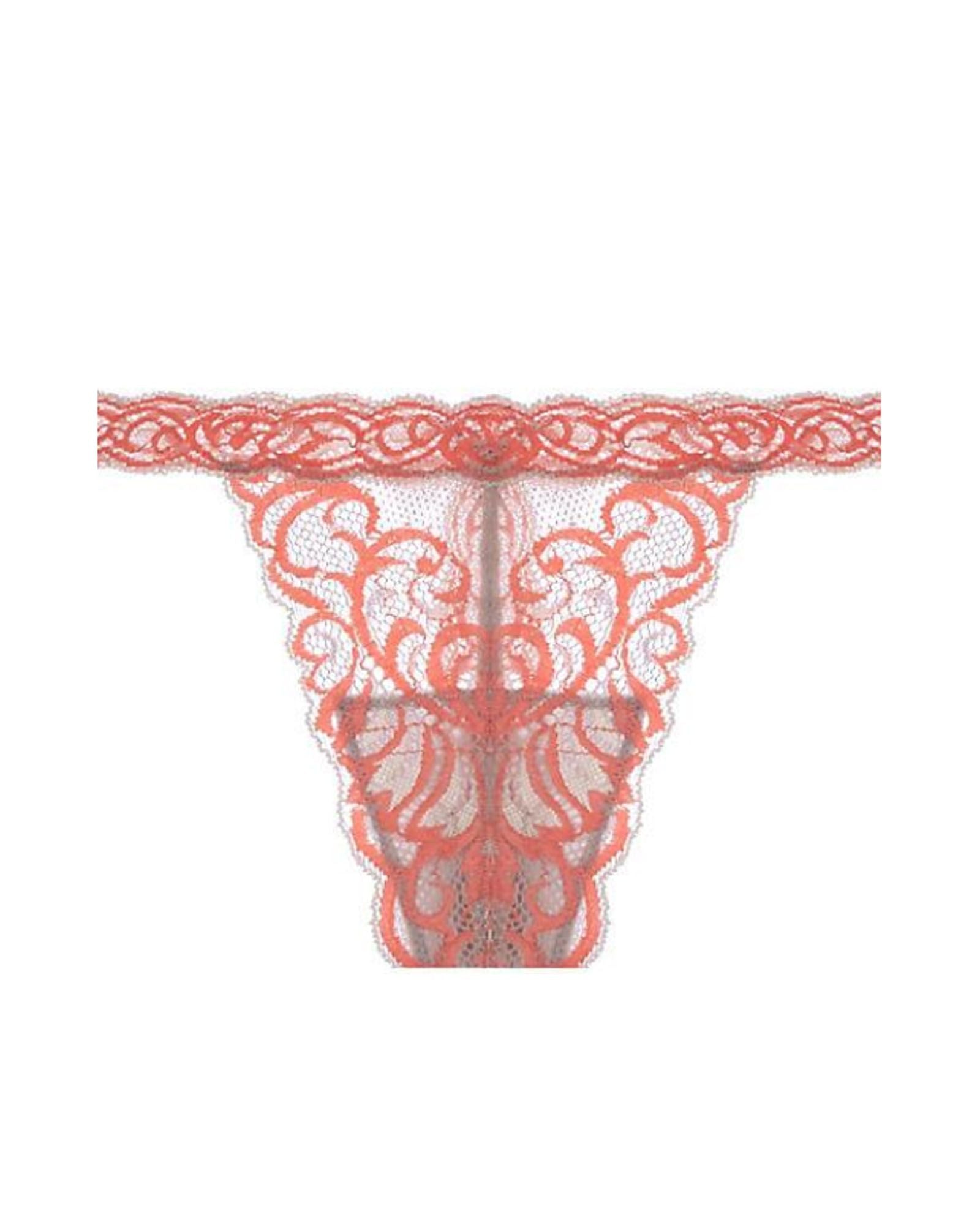 Natori Feathers Thong in orange