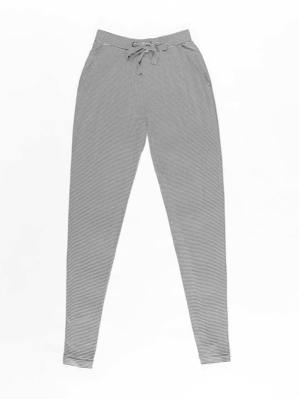 Women's Bamboo Stretch-Knit Tapered Pant in blue | Cozy Earth