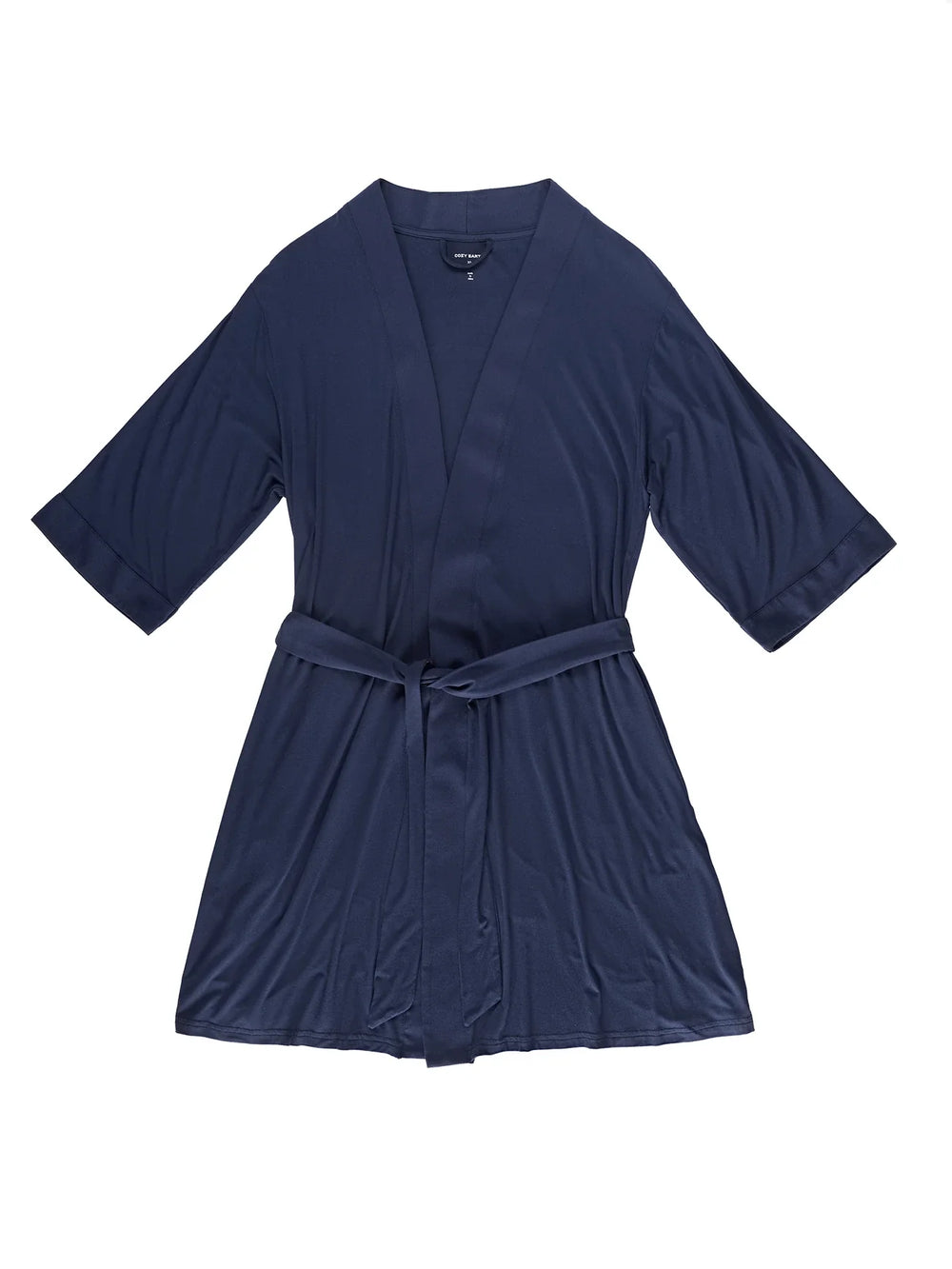 Women's Bamboo Stretch-Knit Kimono Robe in gray | Cozy Earth