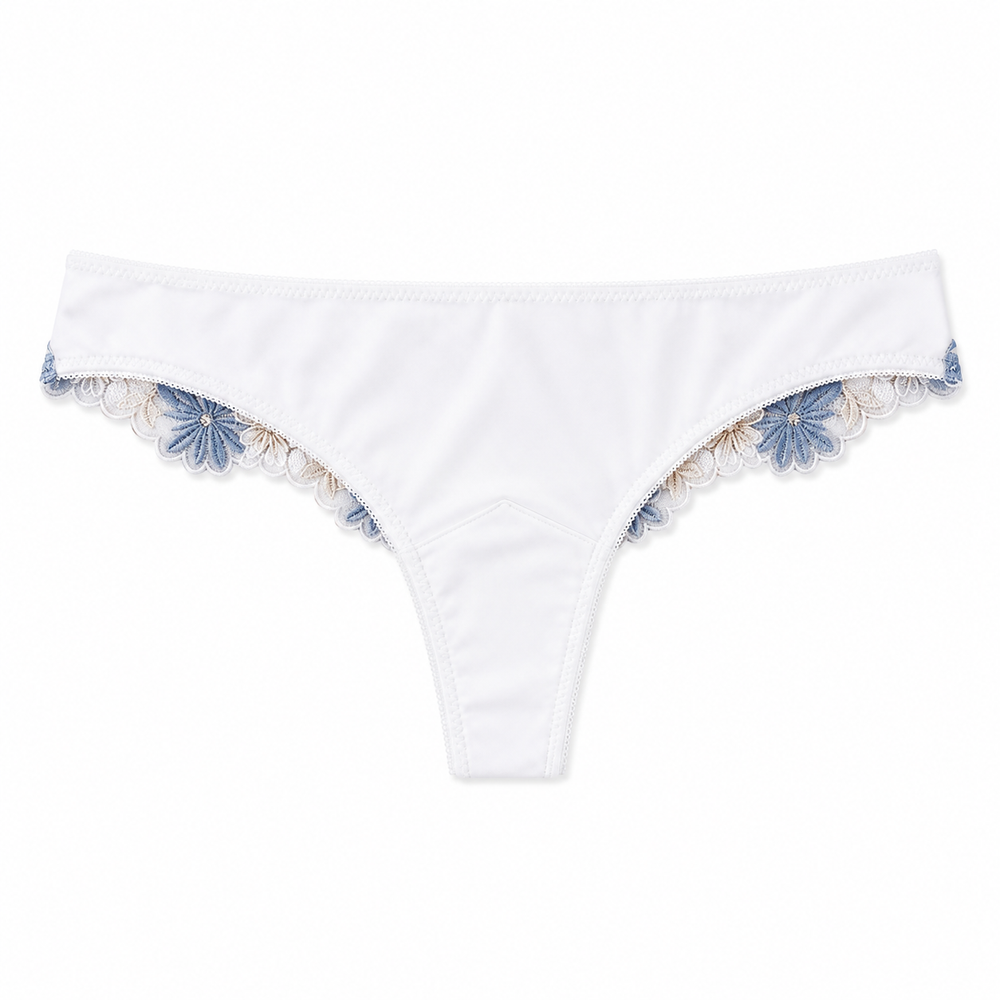 SWM-J15 - Sweet Modal Tanga in white | huit-lingerie