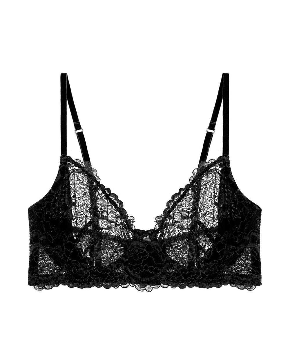 Samantha Chang All Lace Underwire Bra in black