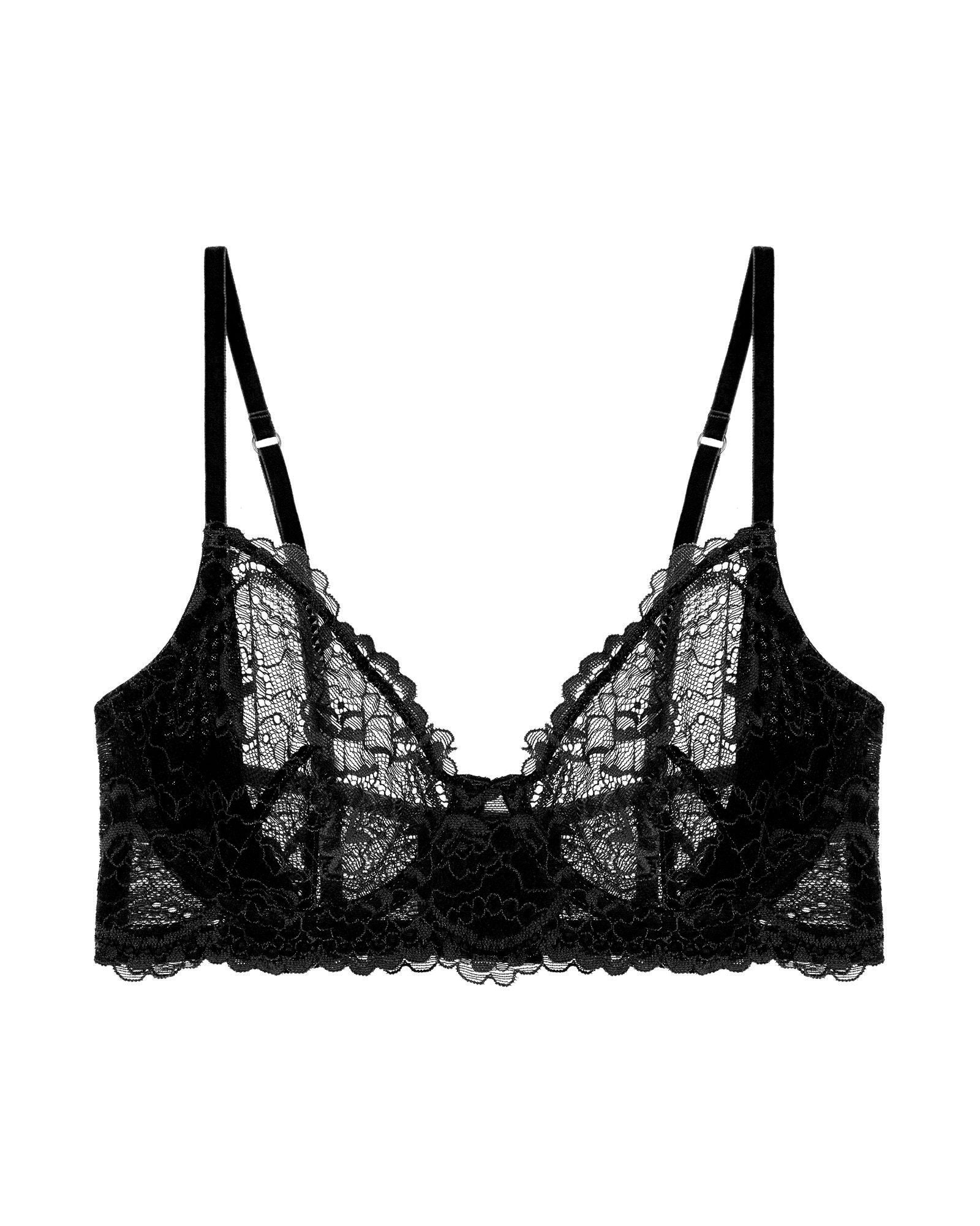 Samantha Chang All Lace Underwire Bra in black