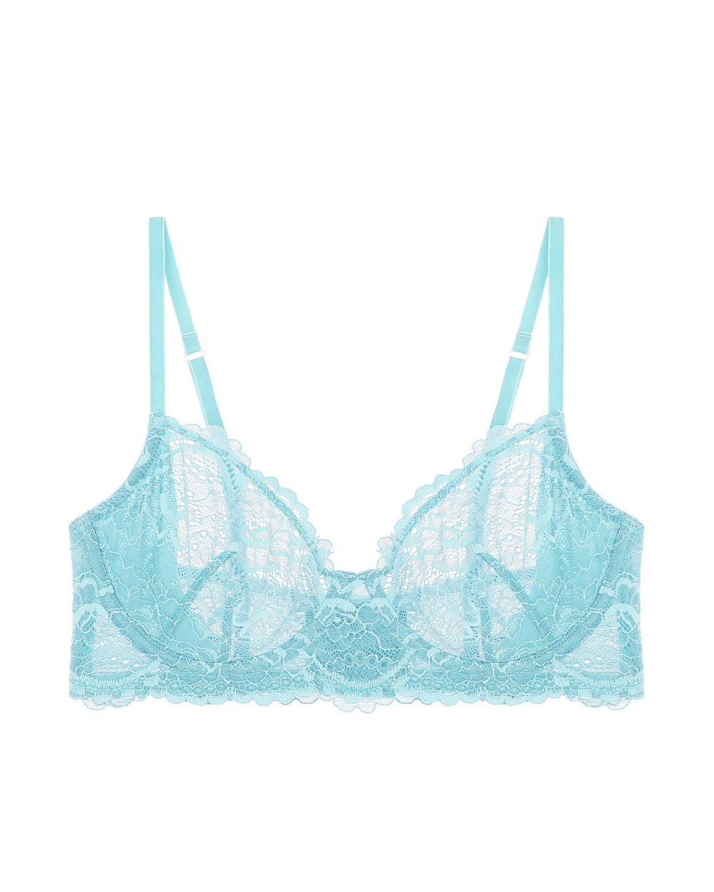 Samantha Chang All Lace Underwire Bra in blue