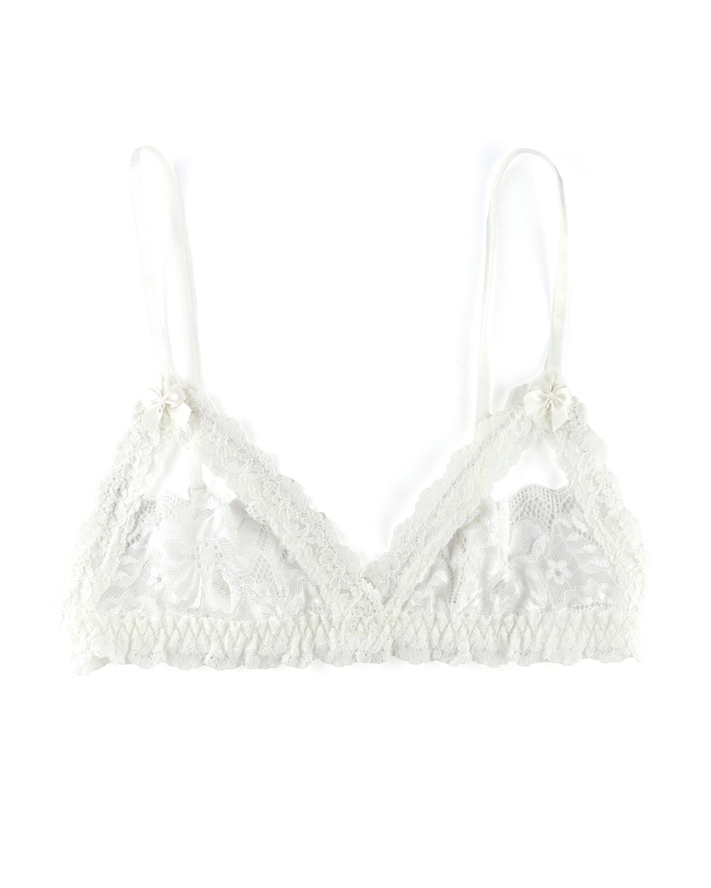 Hanky Panky Princess Lace Open Bralette in white