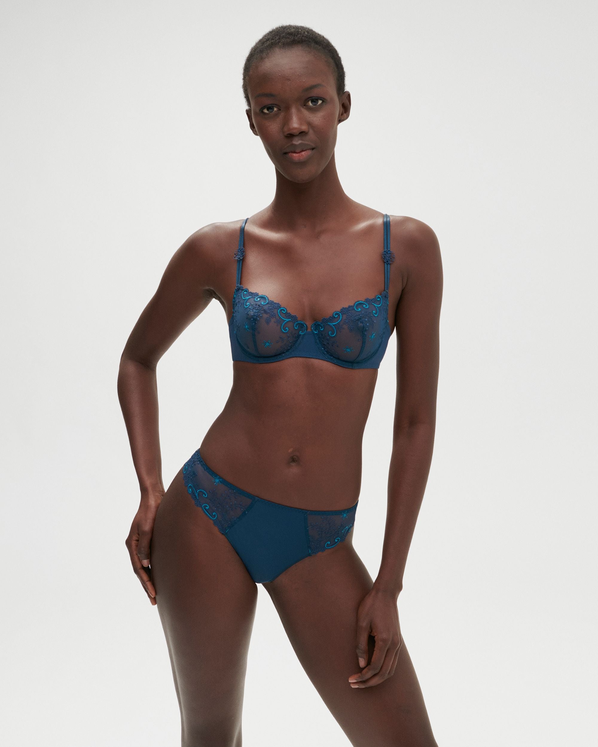 Simone Perele Delice Thong in blue