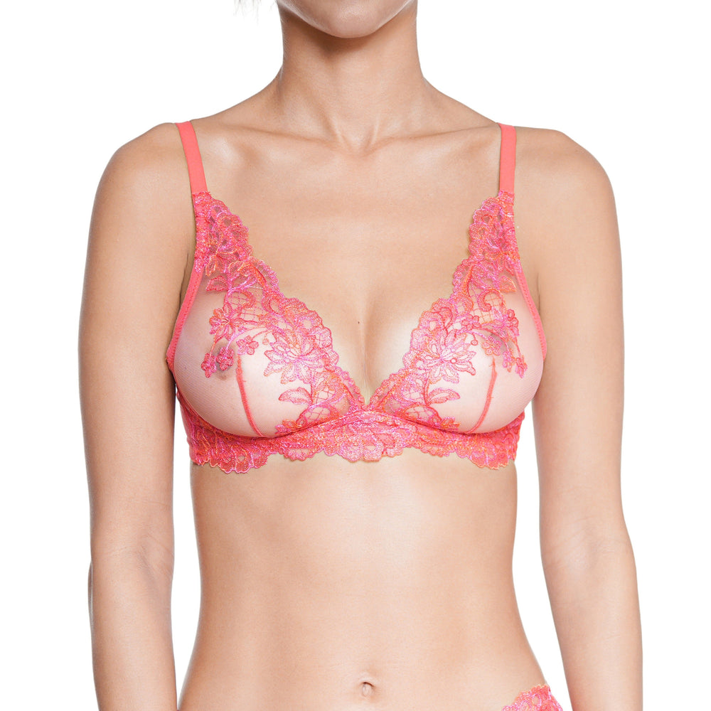 Prestige Bonbon Rose Bralette in pink | huit-lingerie