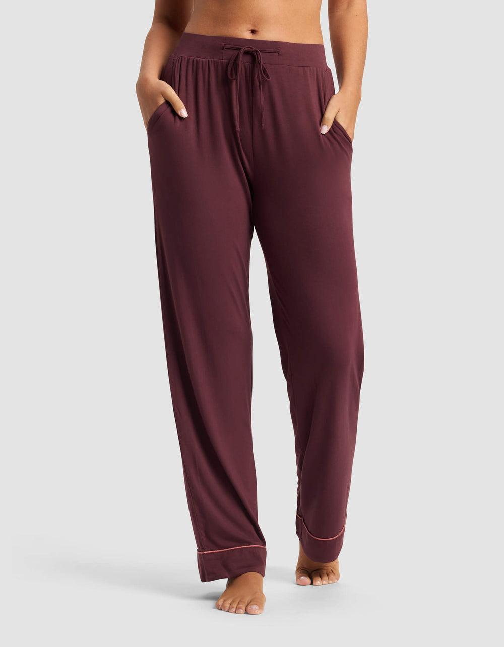Women's Bamboo Stretch-Knit Pajama Pant (Collective) in pink | Cozy Earth