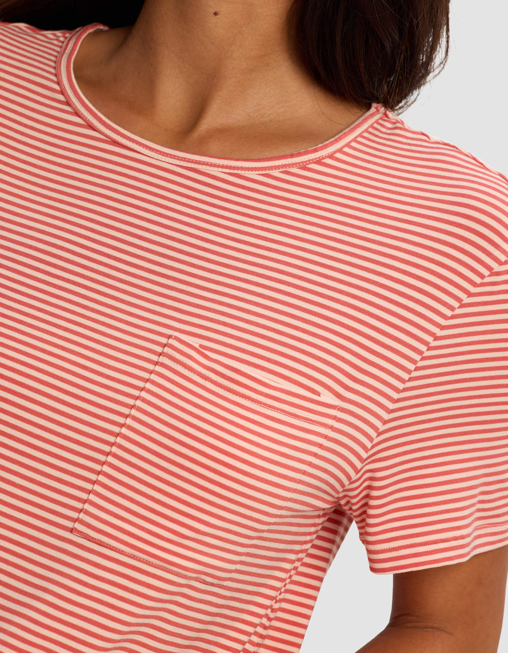 Women's Bamboo Stretch-Knit Lounge Tee & Pants Set in pink | Cozy Earth