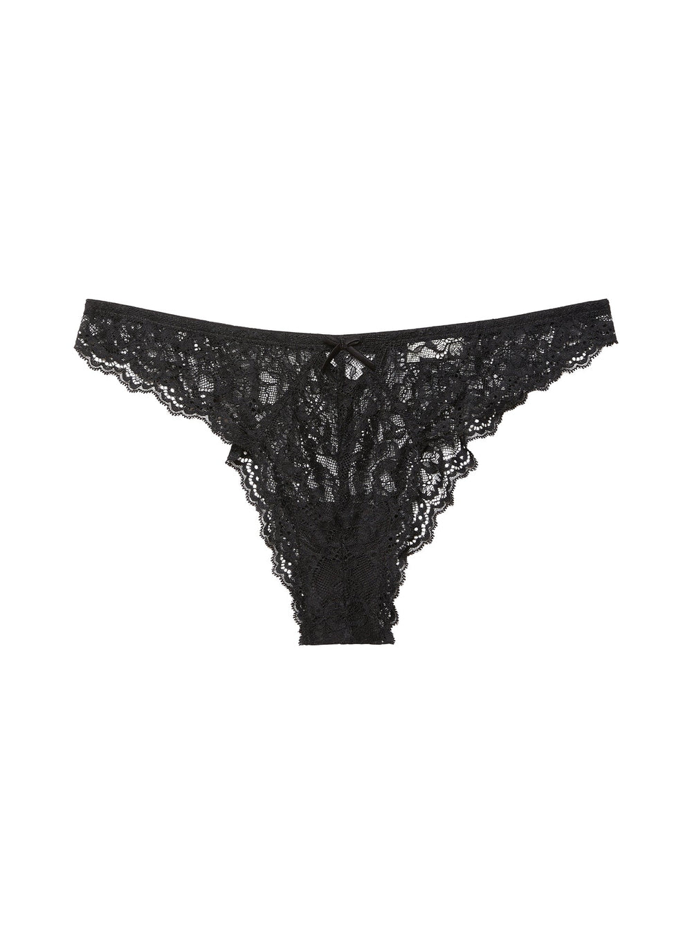 Fleur du Mal Bianca Lace Cheeky in black