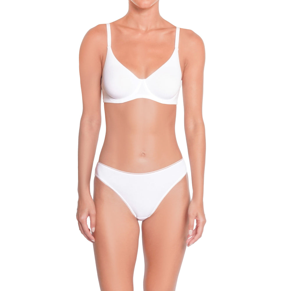 🌿BIO -B20 - Organic Cotton Underwire Bra - Black in black | huit-lingerie