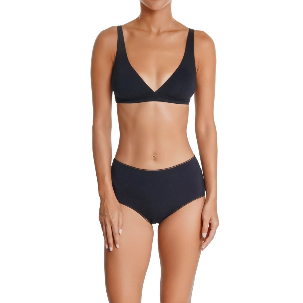 🌿BIO-J41 Organic Cotton Brief in black | huit-lingerie