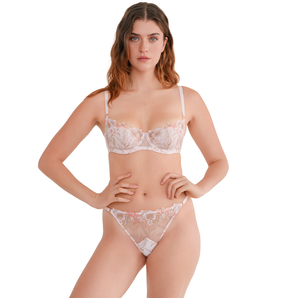 DAL-A10 - Dalya Padded Balconette in pink | huit-lingerie