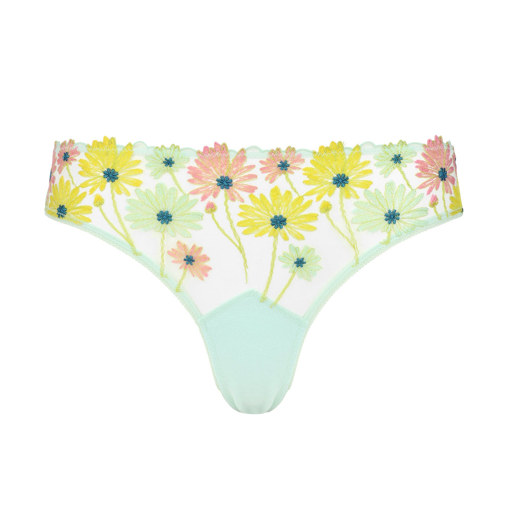 Danse des Fleurs Tanga in white | huit-lingerie
