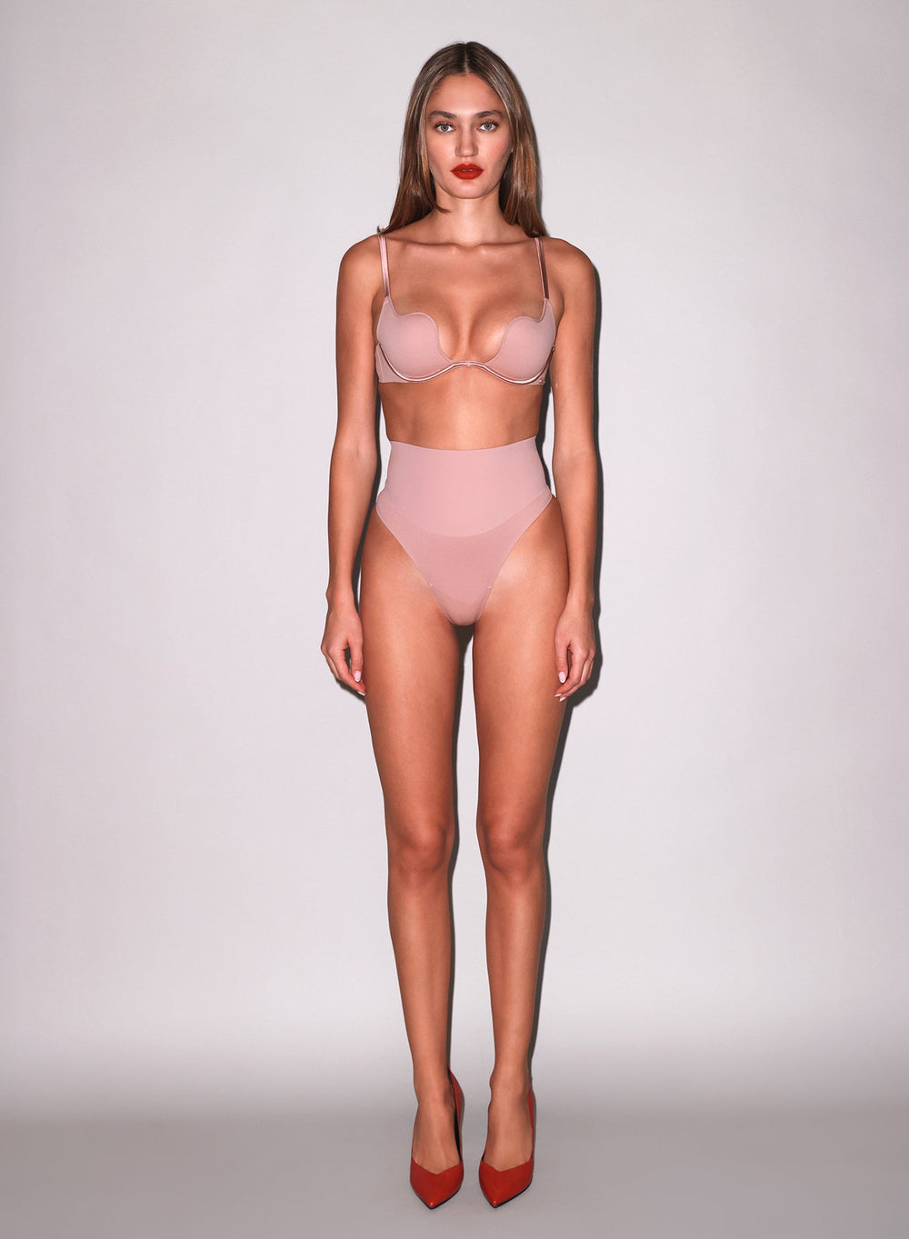 Fleur du Mal Seduce U-Plunge Bra in pink