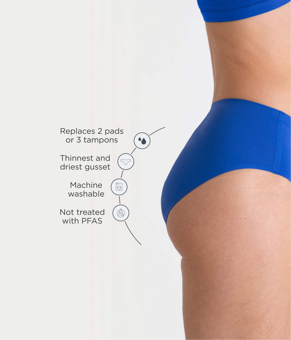 Leakproof Seamless High Waist in black | Saalt