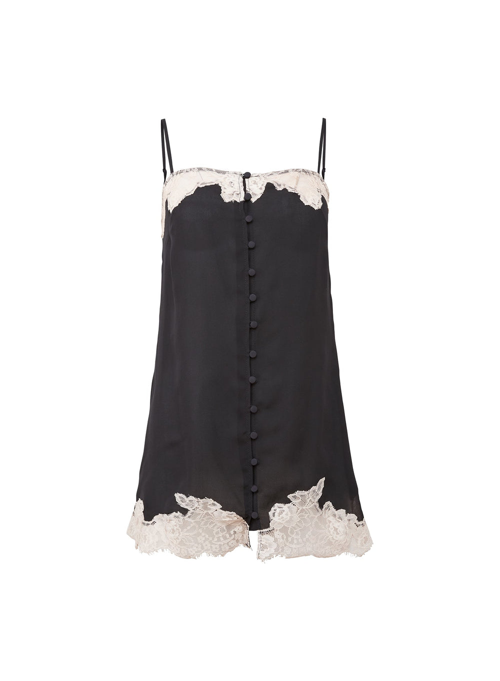 Fleur du Mal Juliet Button Slip in black