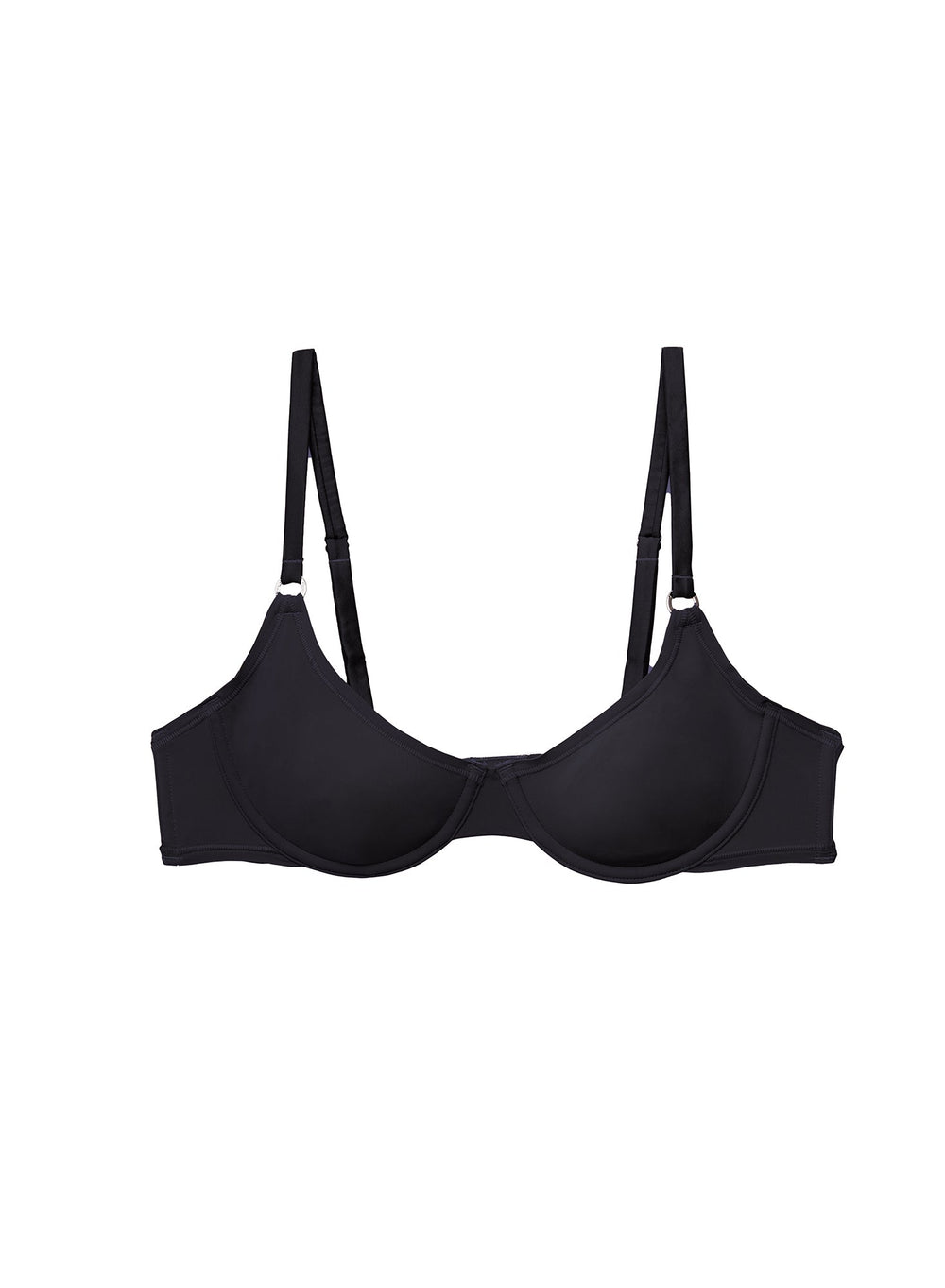 Fleur du Mal Le Stretch Micro Demi Bra in black
