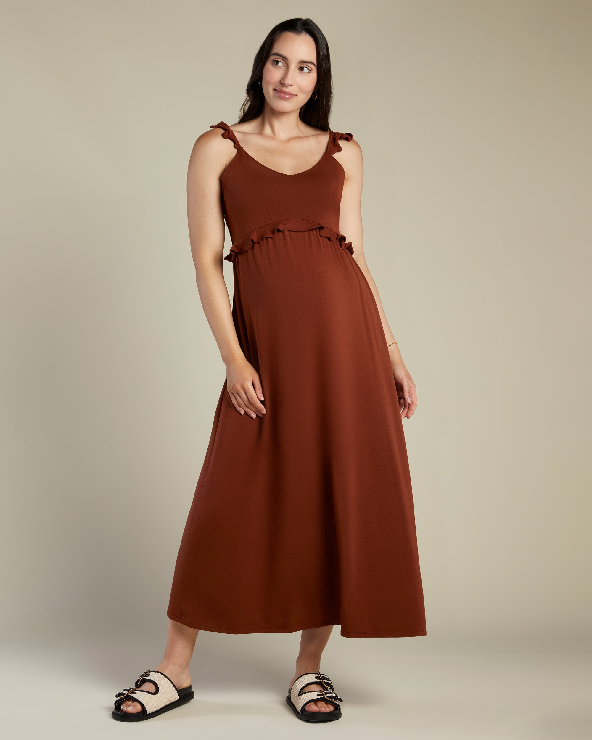 Nest Flutter Sleeve Maxi Dress