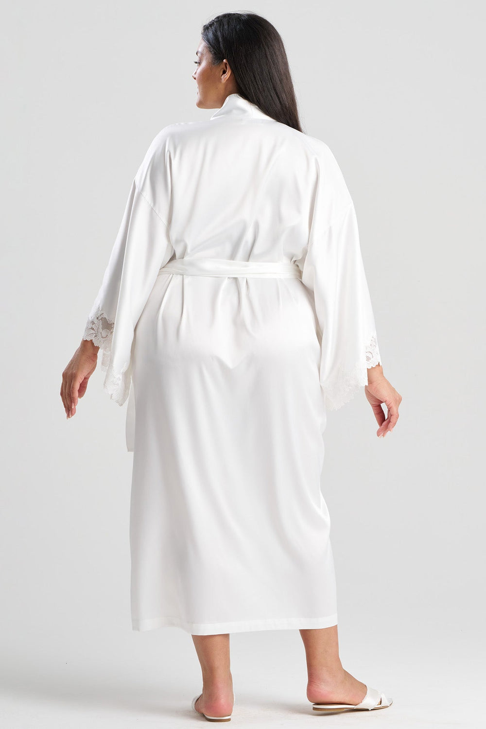Peony Glamour Robe in white | Natori