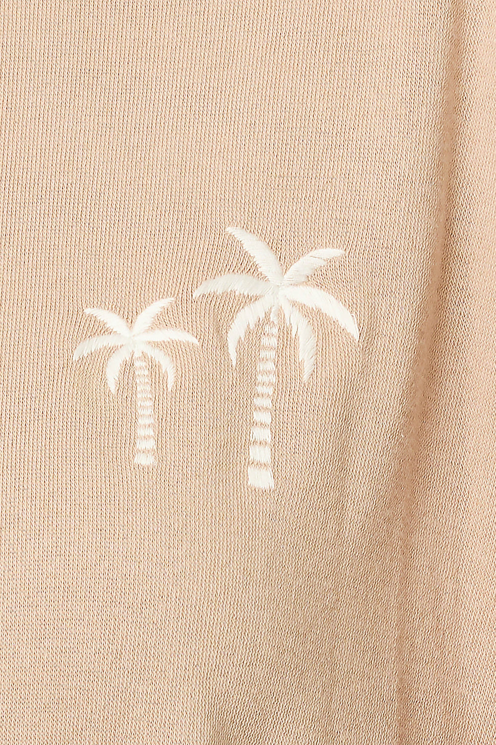 P.J. Salvage Palms Away Warm Taupe Long Sleeve Top in beige