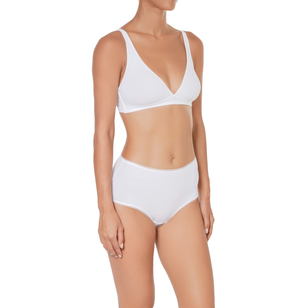 🌿BIO -B1 Organic Cotton Wireless Bralette in black | huit-lingerie