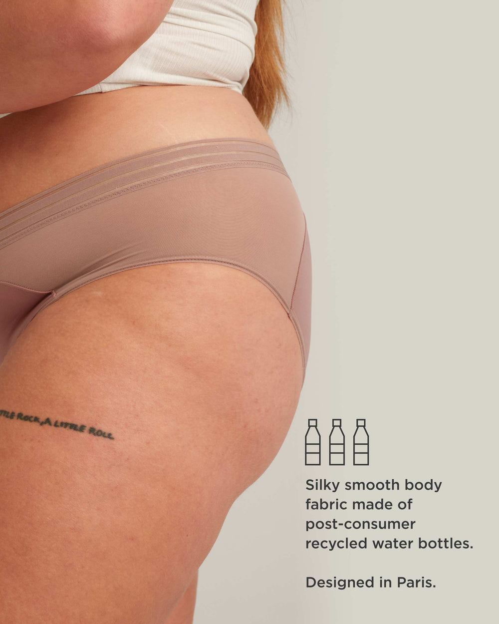 Leakproof Mesh Hipster in black | Saalt