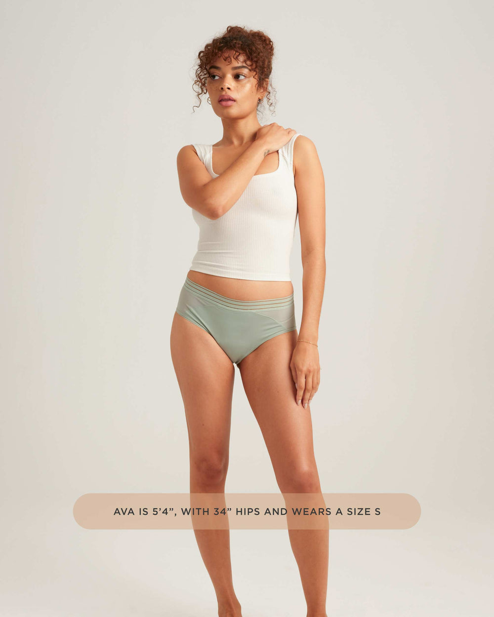 Leakproof Mesh Hipster in black | Saalt