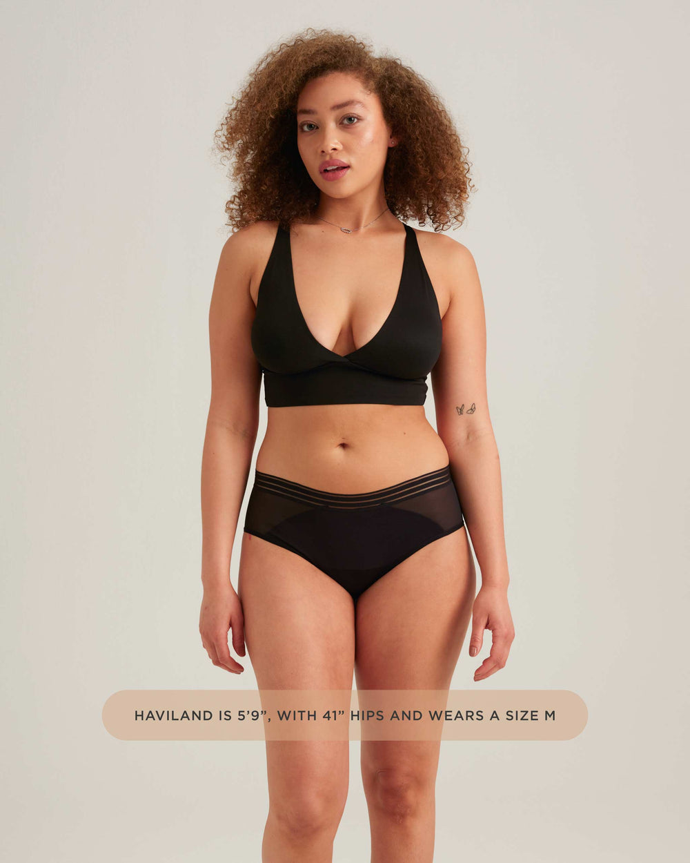 Leakproof Mesh Hipster in black | Saalt