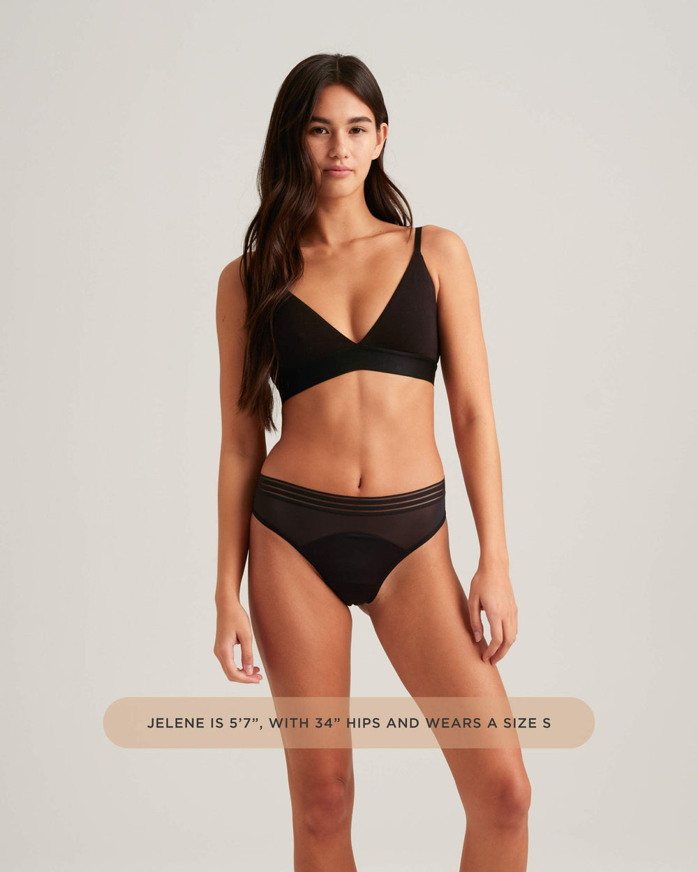 Leakproof Mesh Thong in black | Saalt