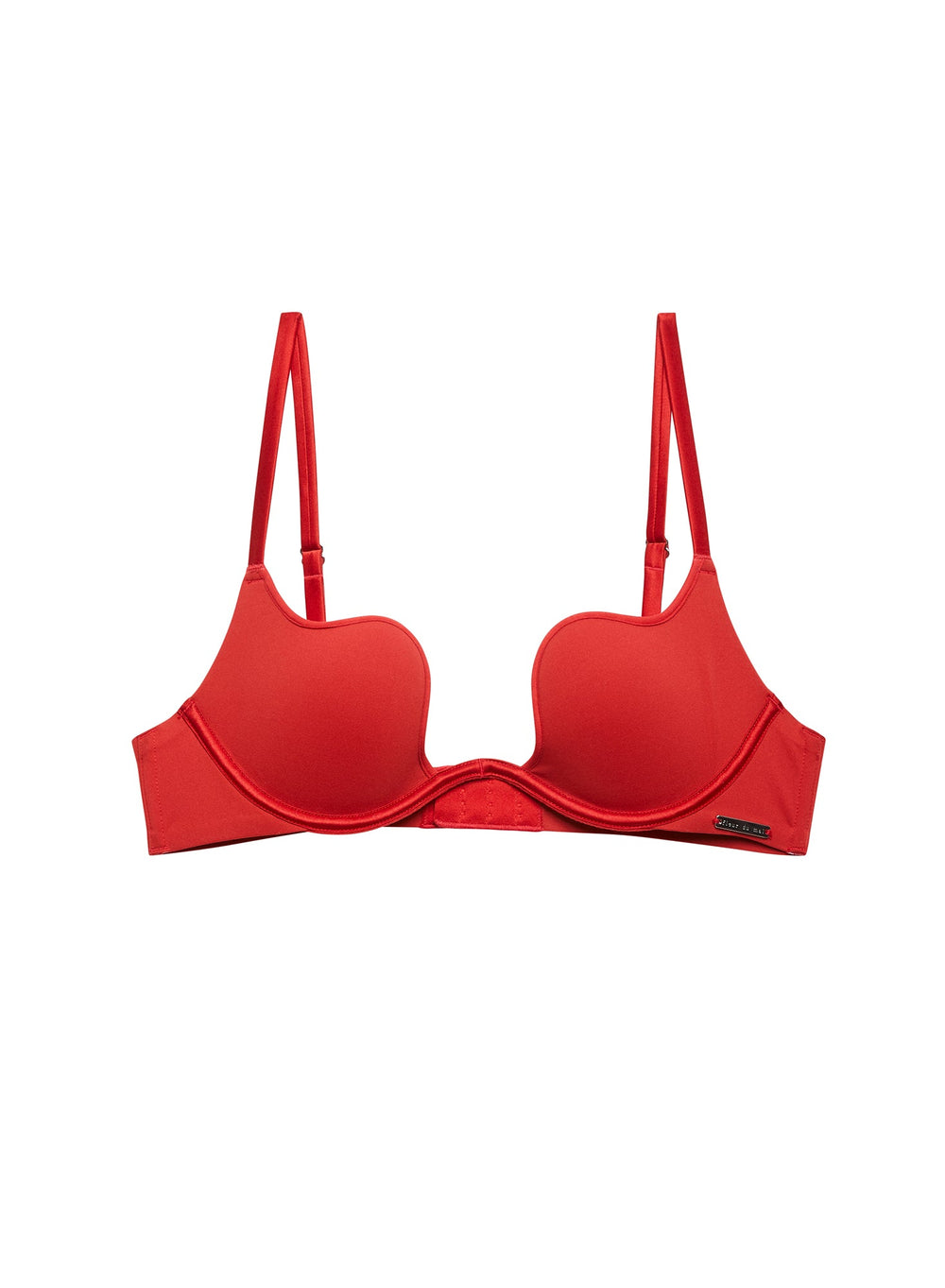 Fleur du Mal Seduce U-Plunge Bra in red