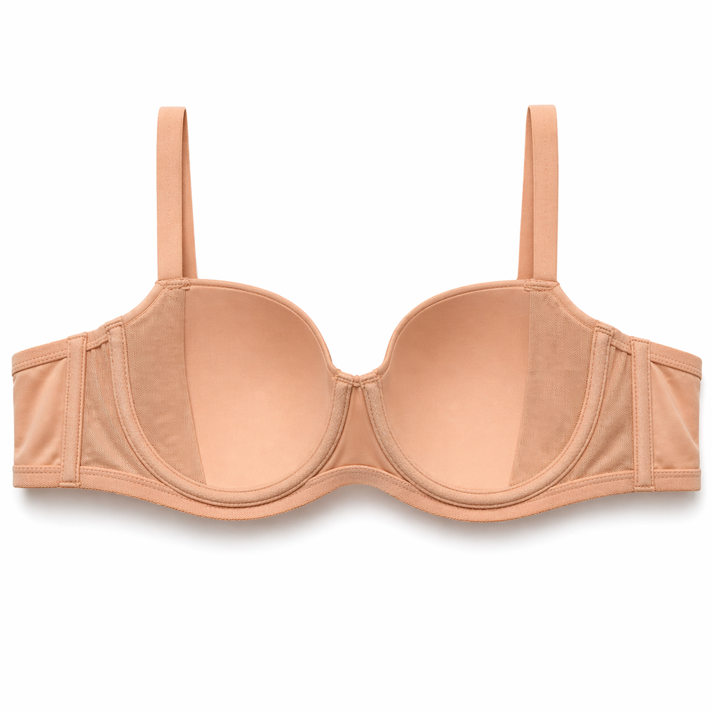 ☁️ FOS-B23- Lightweight Microfiber Spacer Bra in pink | huit-lingerie