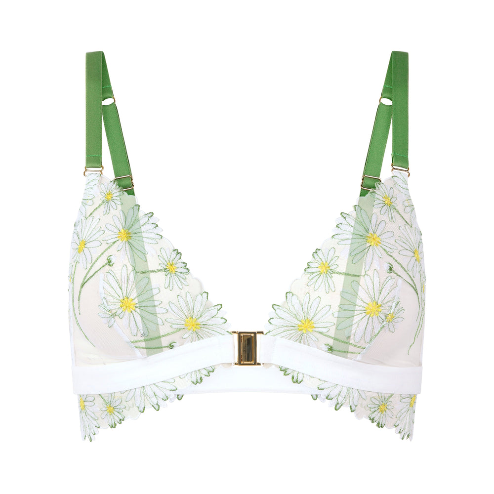Danse des Fleurs - Bralette in white | huit-lingerie