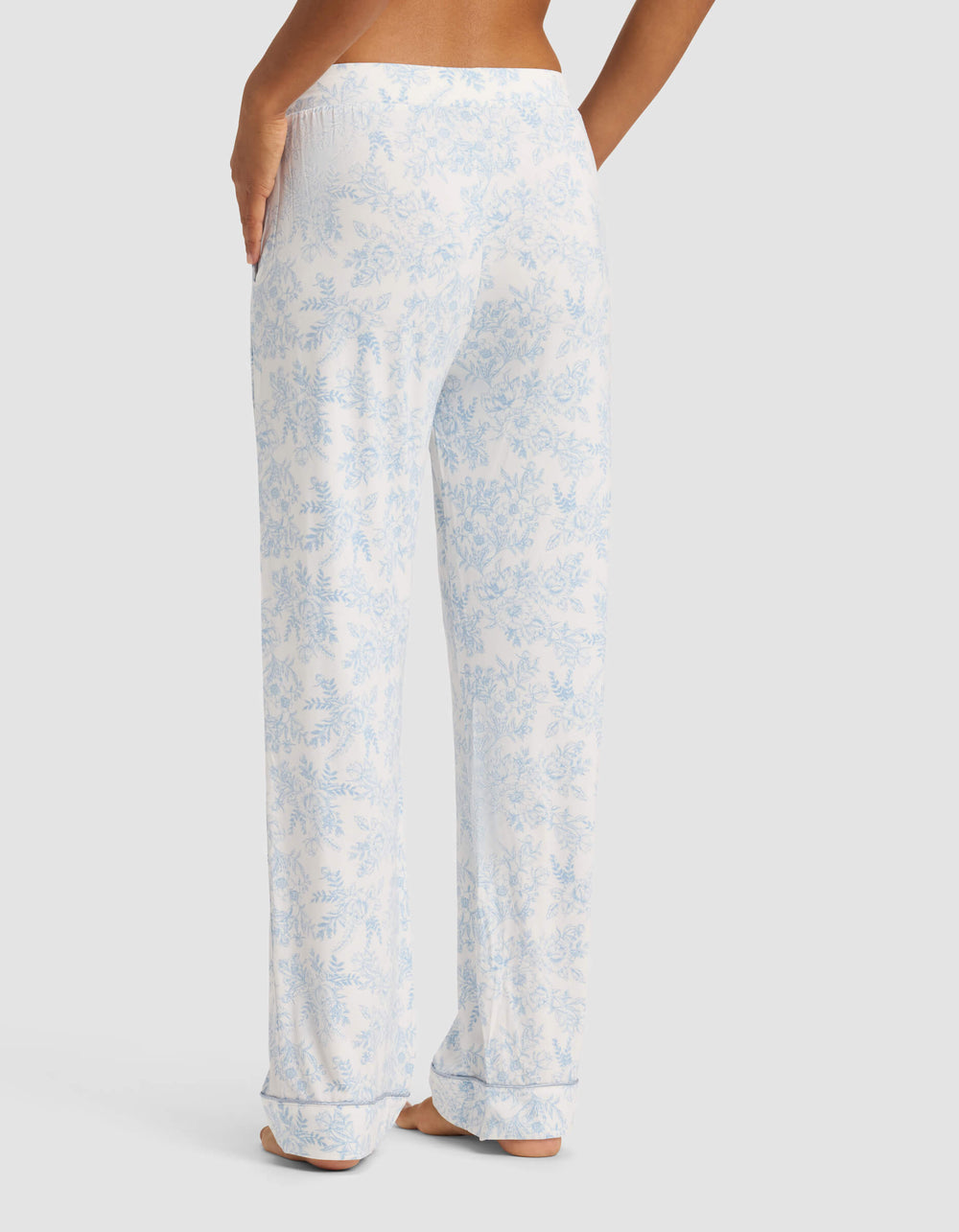 Women's Bamboo Stretch-Knit Pajama Pant (Collective) in pink | Cozy Earth