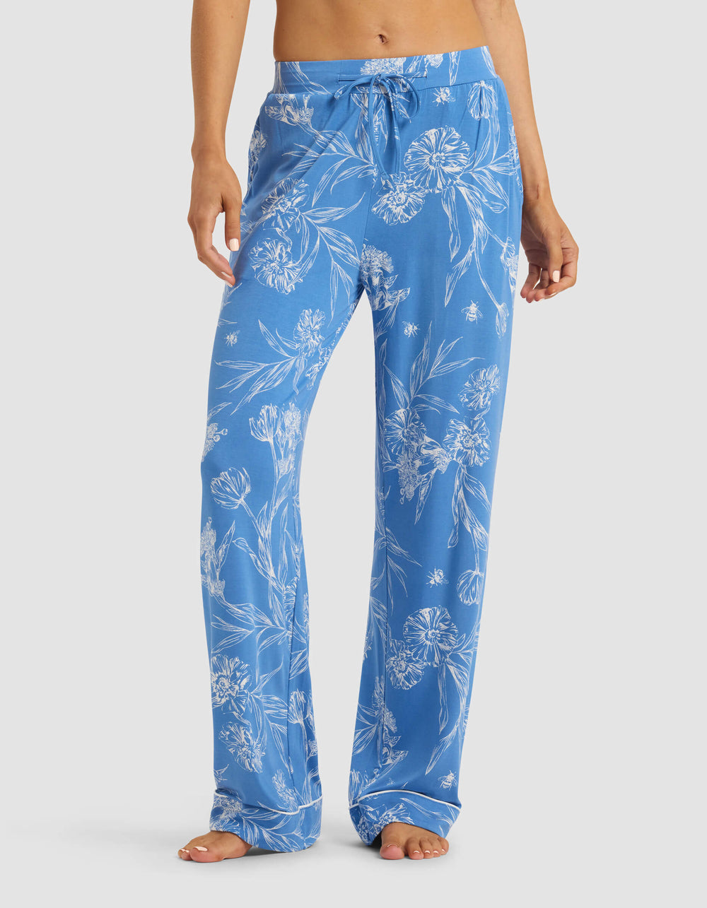 Women's Bamboo Stretch-Knit Pajama Pant (Collective) in pink | Cozy Earth