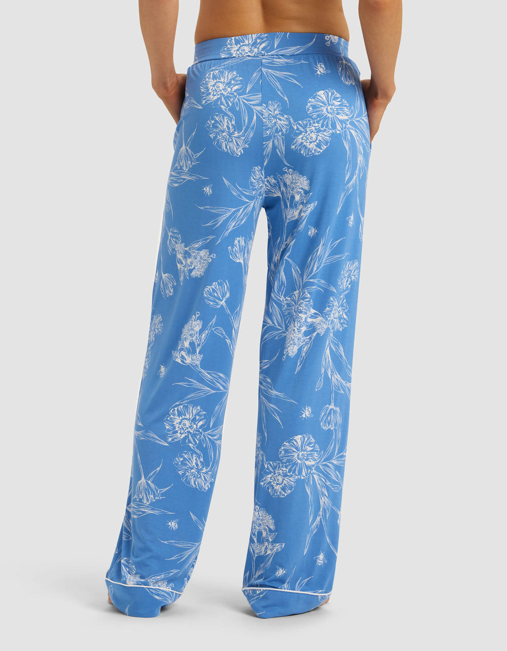 Women's Bamboo Stretch-Knit Pajama Pant (Collective) in pink | Cozy Earth