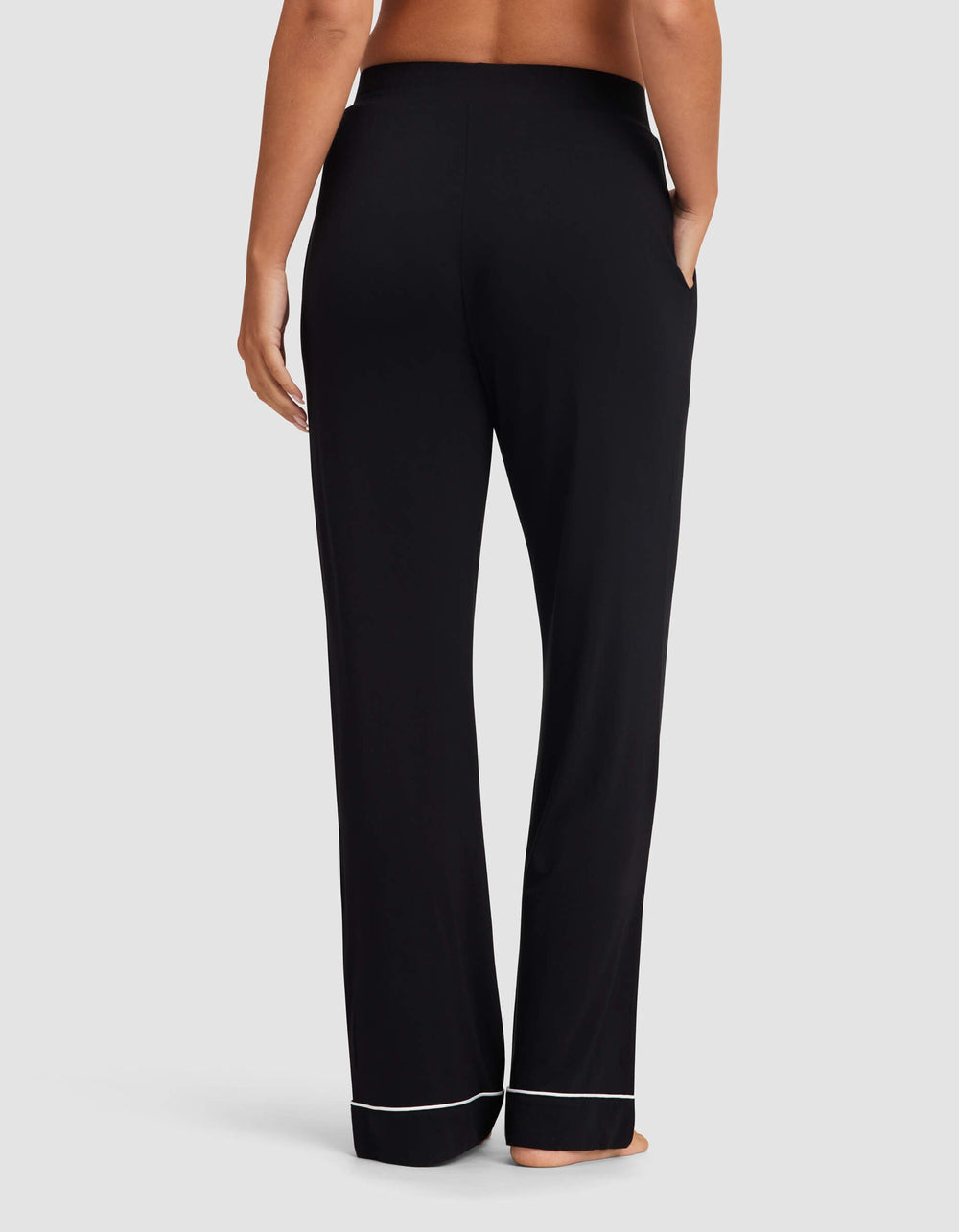 Women's Bamboo Stretch-Knit Pajama Pant - Petite in gray | Cozy Earth