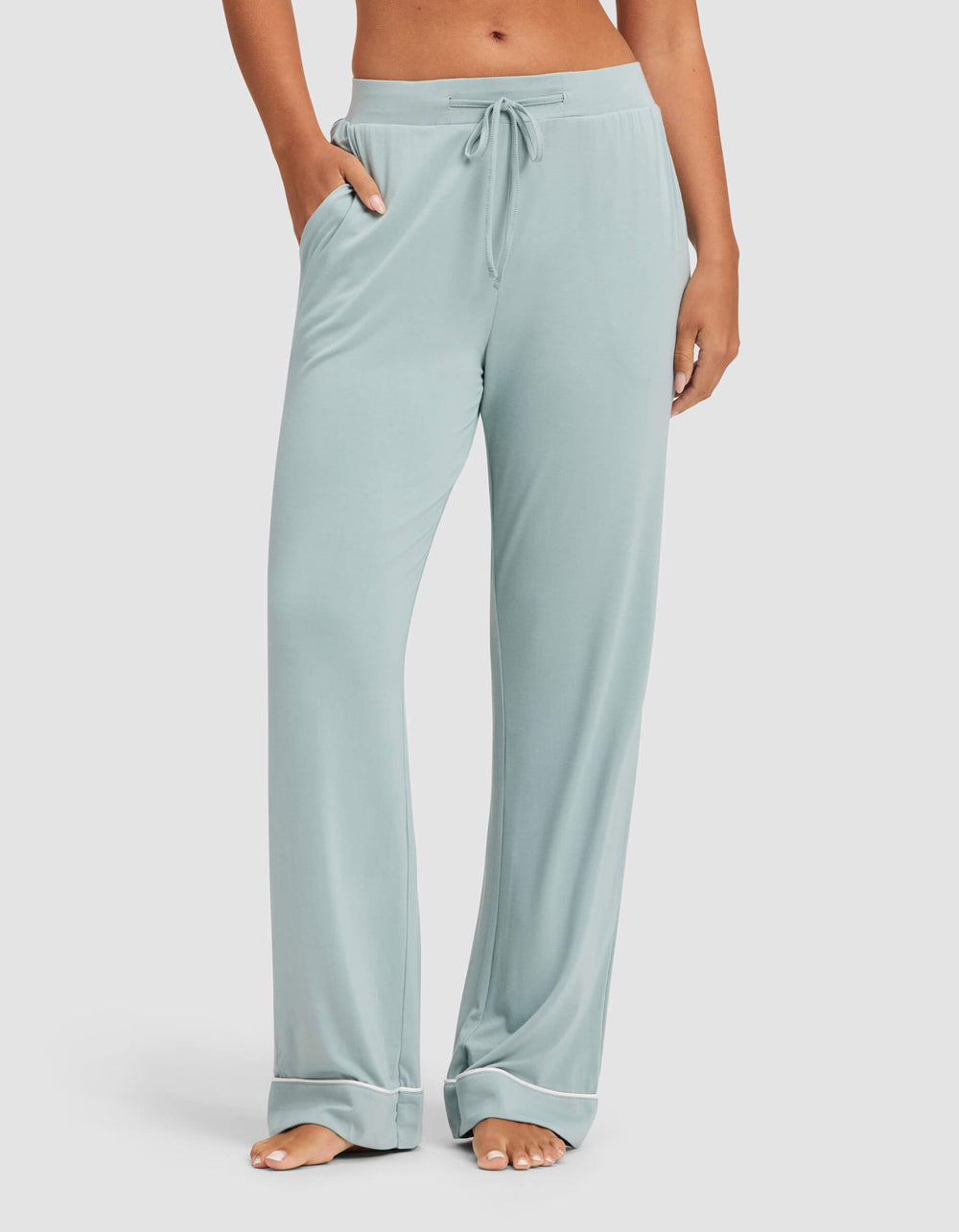 Women's Bamboo Stretch-Knit Pajama Pant (Collective) in pink | Cozy Earth